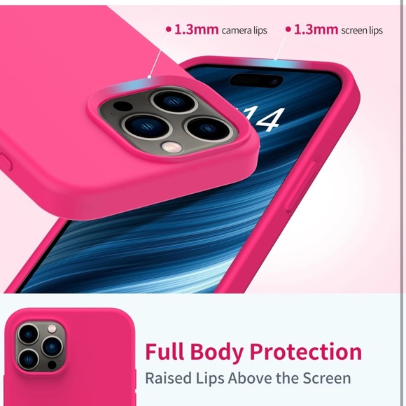 FUNMIKO Compatible with iPhone 15 Pro Max Case with Screen Protector - Picture 4 of 11